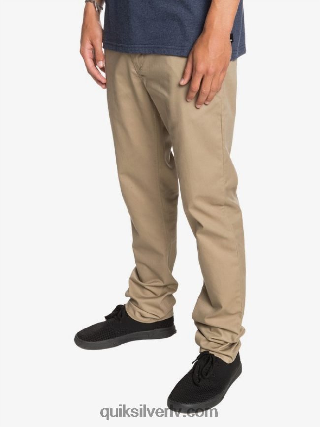 vīriešiem Quiksilver ikdienas savienības čino kabatas bikses elmwood 88064R1159