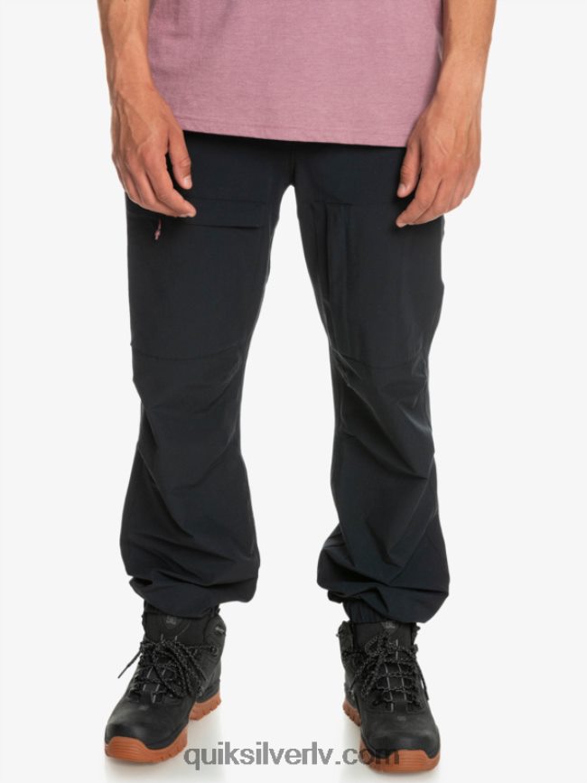 vīriešiem Quiksilver jūras gultnes kravas bikses melns 88064R1847