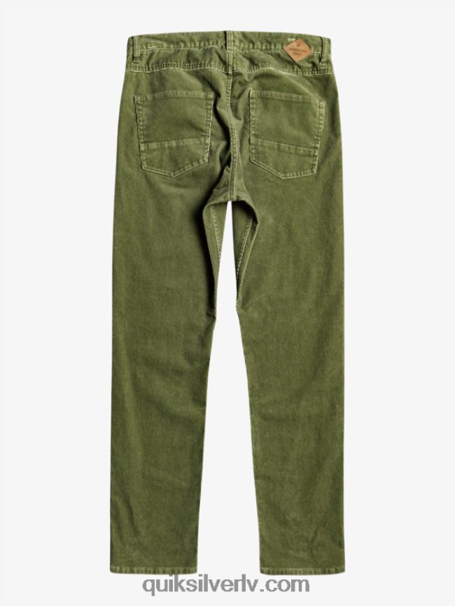 vīriešiem Quiksilver kracker taisni pieguļošas velveta bikses Četrlapu āboliņš 88064R1607