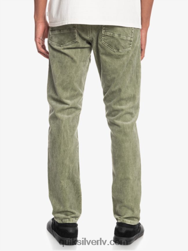 vīriešiem Quiksilver kracker taisni pieguļošas velveta bikses Četrlapu āboliņš 88064R1607