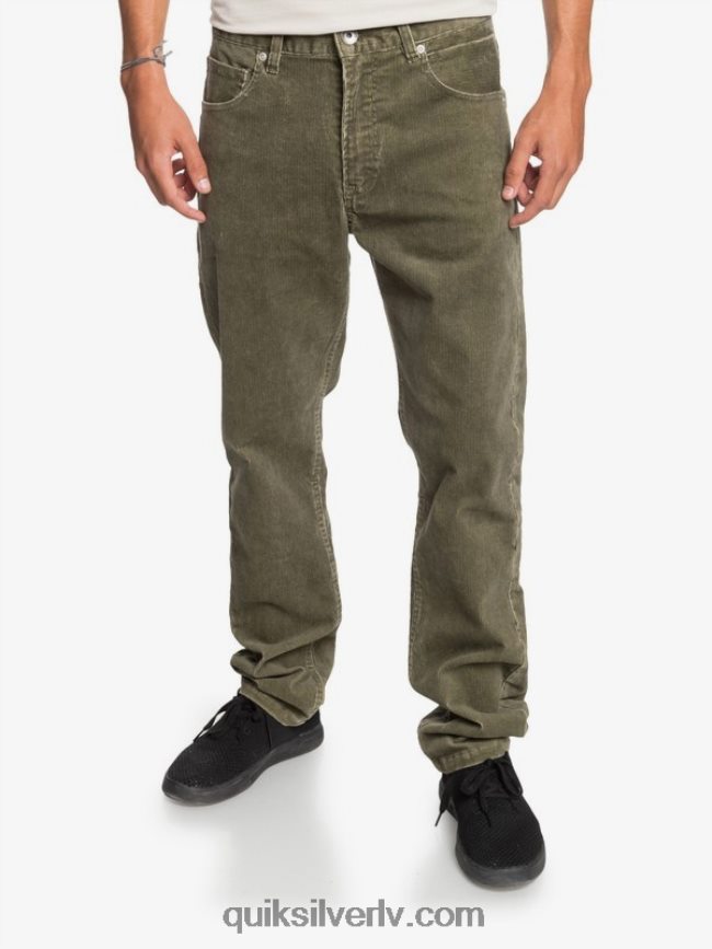 vīriešiem Quiksilver kracker taisni pieguļošas velveta bikses kalamata 88064R1606