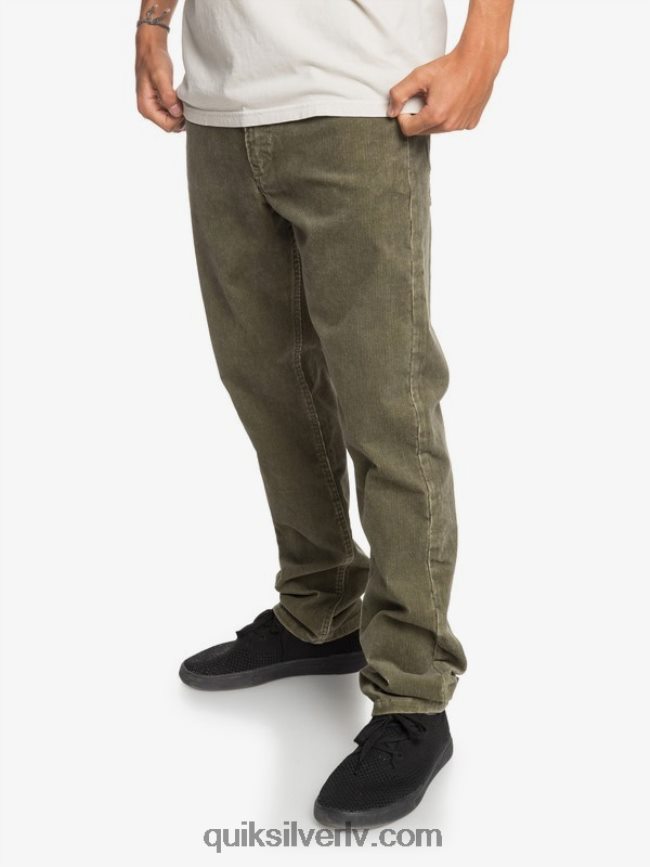 vīriešiem Quiksilver kracker taisni pieguļošas velveta bikses kalamata 88064R1606