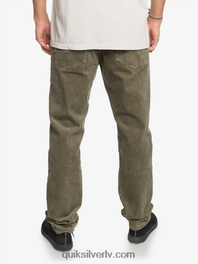 vīriešiem Quiksilver kracker taisni pieguļošas velveta bikses kalamata 88064R1606
