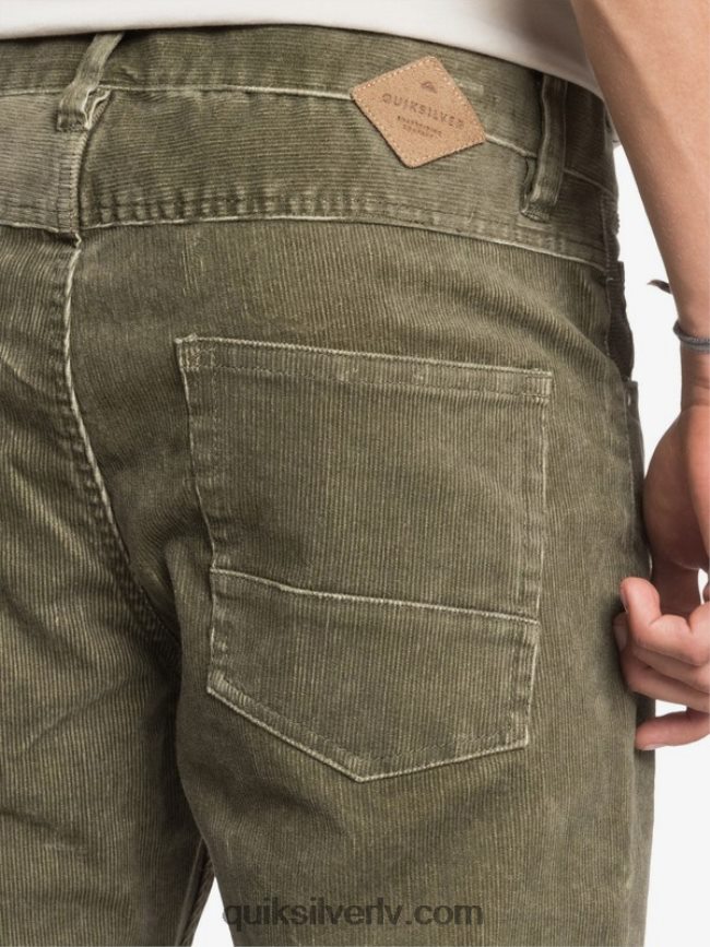 vīriešiem Quiksilver kracker taisni pieguļošas velveta bikses kalamata 88064R1606