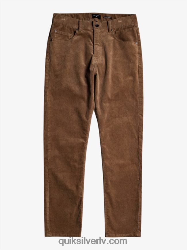 vīriešiem Quiksilver krakera auklas velveta bikses Šokolādes gabaliņš 88064R1547