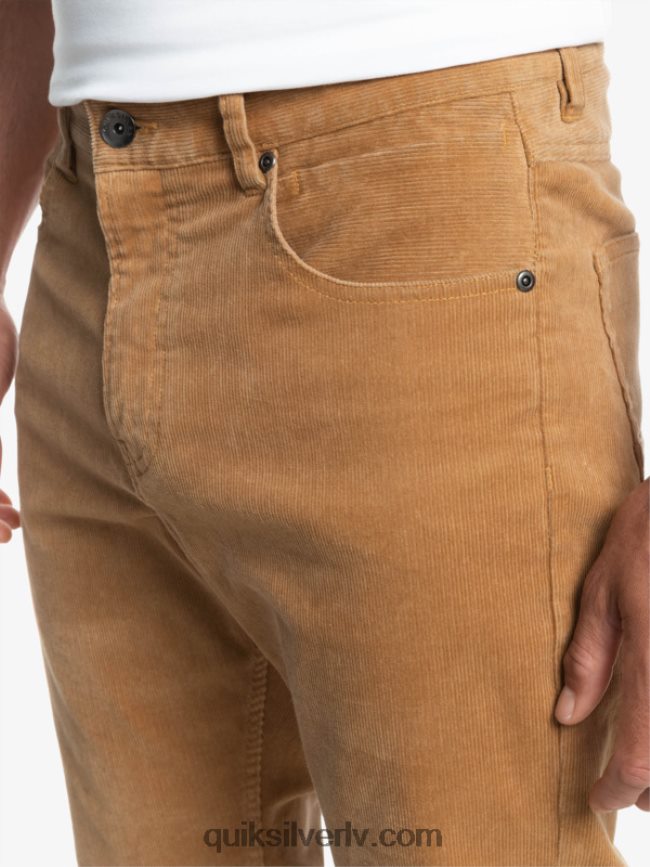 vīriešiem Quiksilver krakera auklas velveta bikses plage 88064R1550