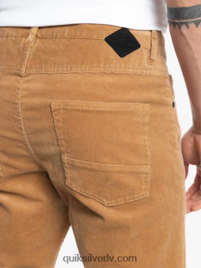 vīriešiem Quiksilver krakera auklas velveta bikses plage 88064R1550