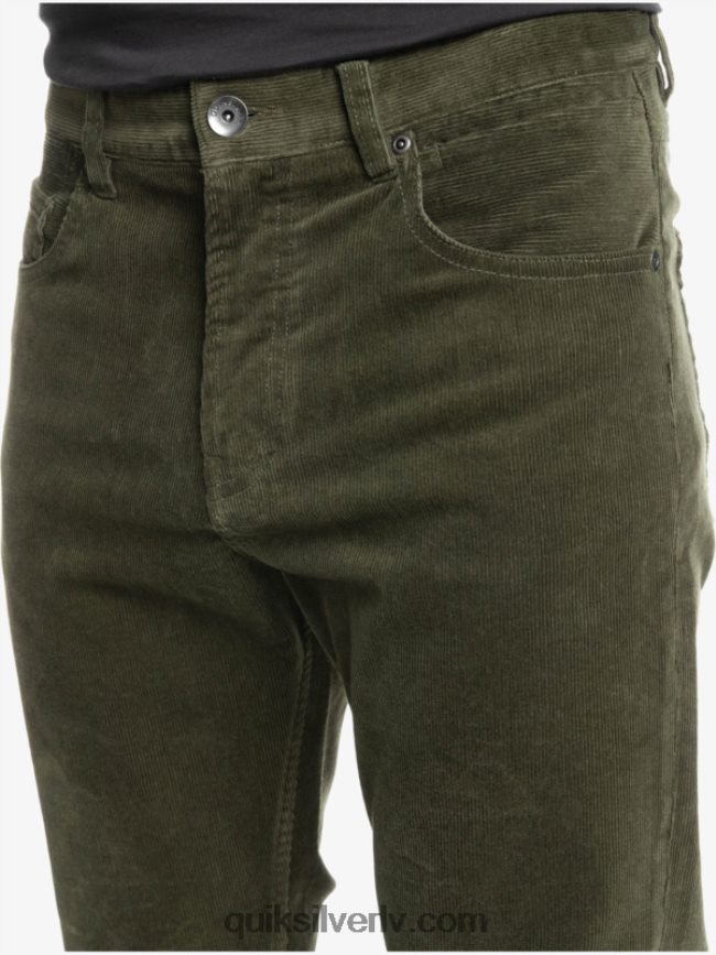vīriešiem Quiksilver krakera auklas velveta bikses vīnogu lapa 88064R1549