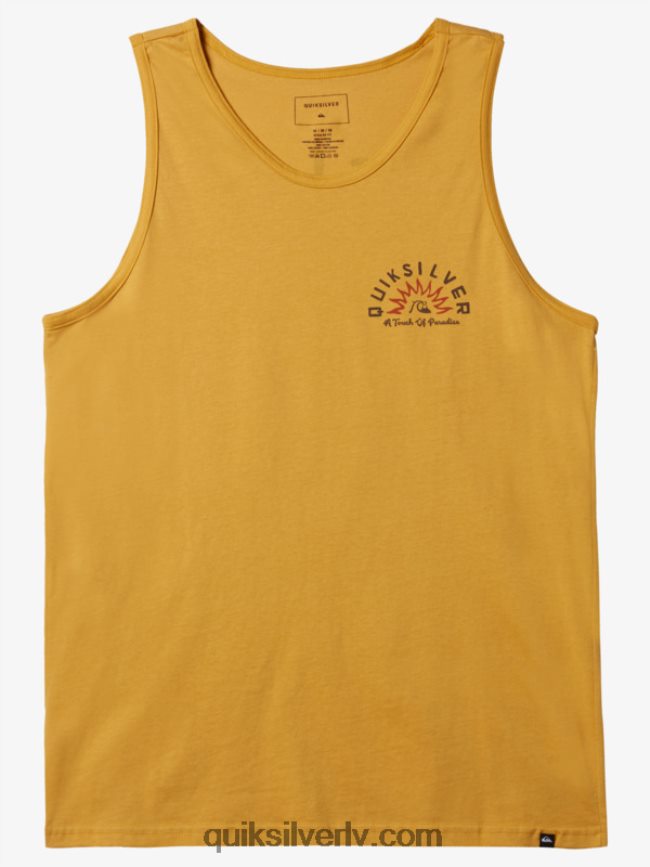 vīriešiem Quiksilver ūdens pasakas tvertnes t-krekls spilgts zelts 88064R1363