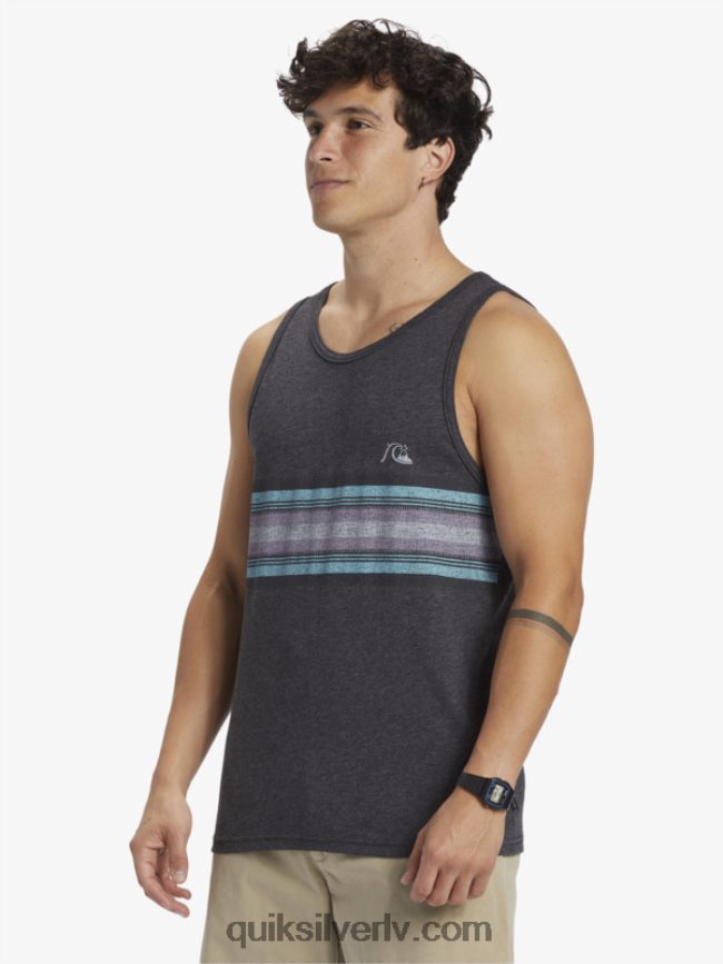 vīriešiem Quiksilver ikdienas svītru tvertne ogļu virši 88064R705
