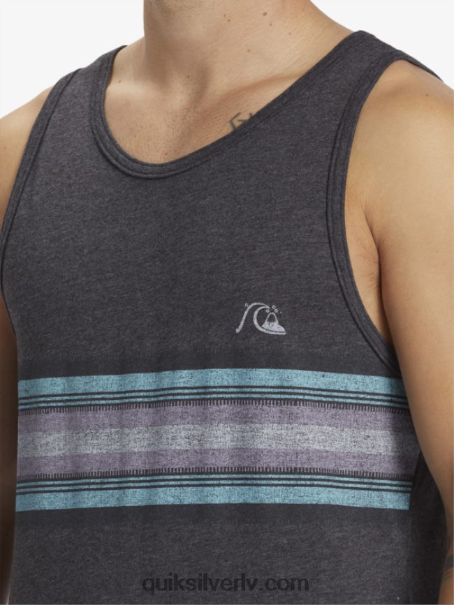 vīriešiem Quiksilver ikdienas svītru tvertne ogļu virši 88064R705