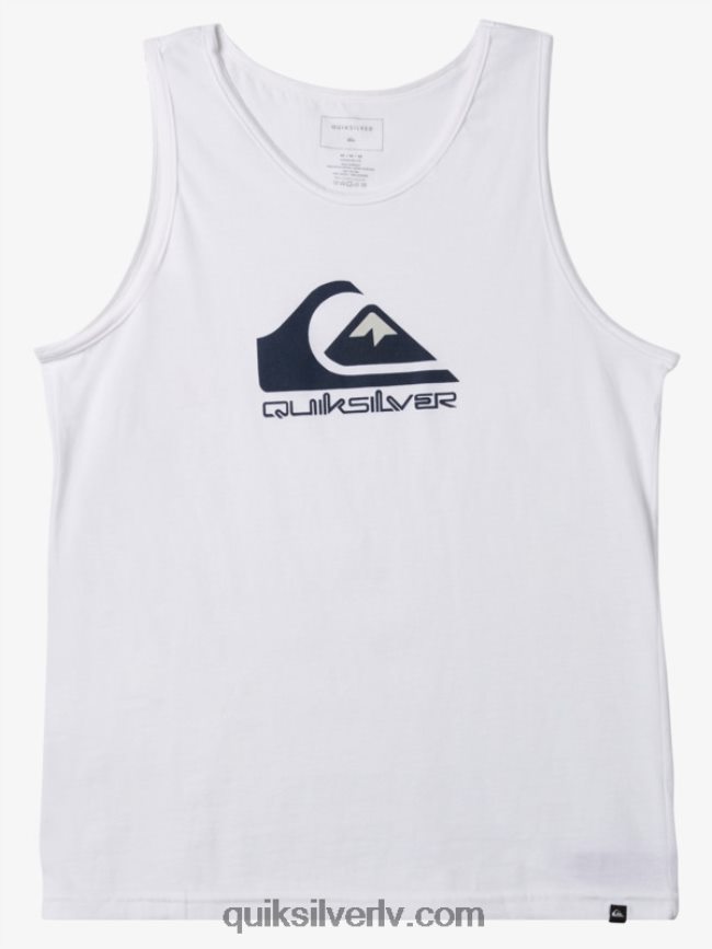vīriešiem Quiksilver liela logotipa tvertne balts 88064R263