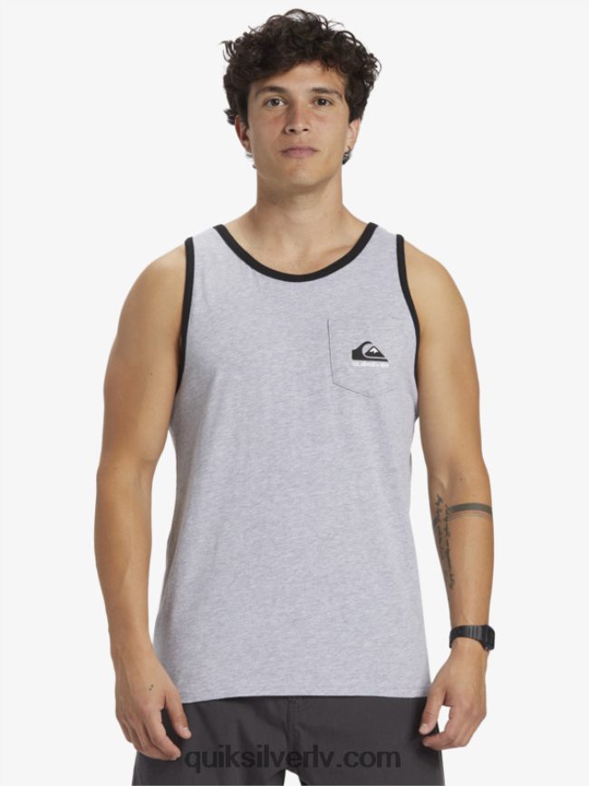 vīriešiem Quiksilver omni kabatas tvertnes t-krekls atlētisks viršs 88064R556