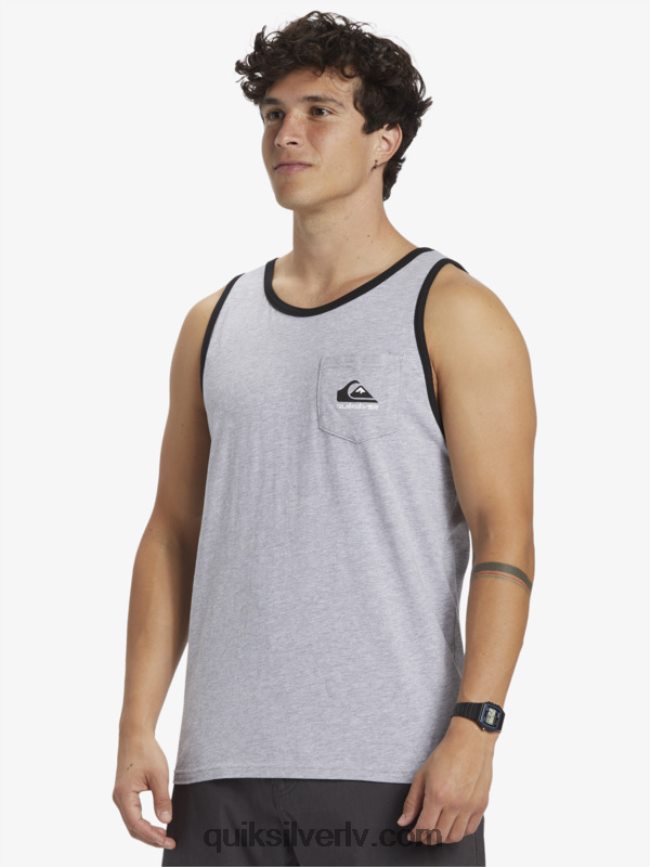 vīriešiem Quiksilver omni kabatas tvertnes t-krekls atlētisks viršs 88064R556