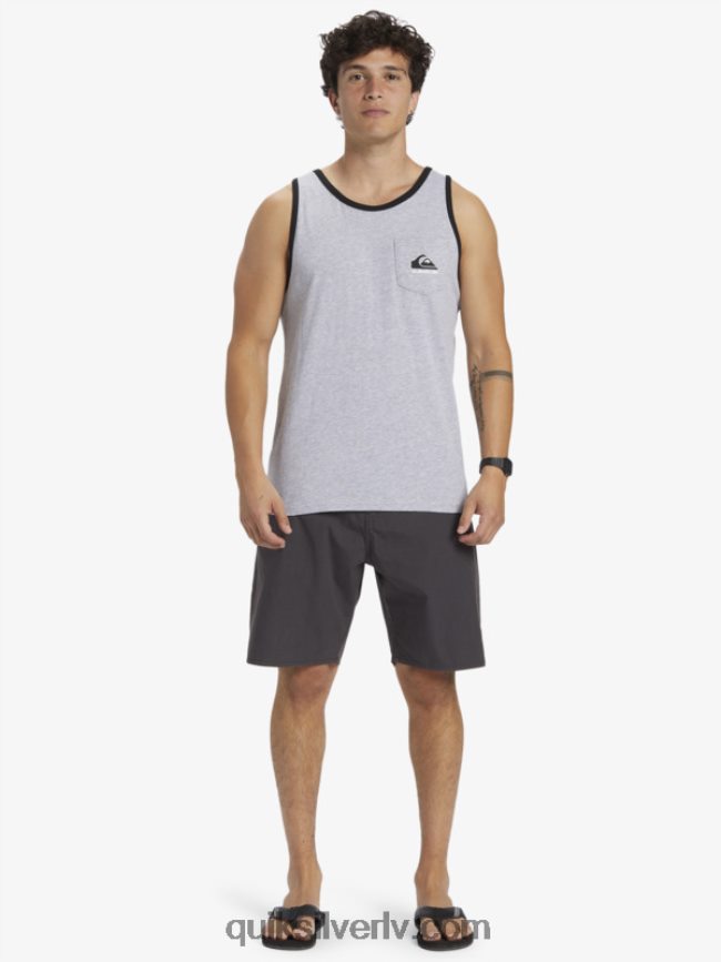 vīriešiem Quiksilver omni kabatas tvertnes t-krekls atlētisks viršs 88064R556