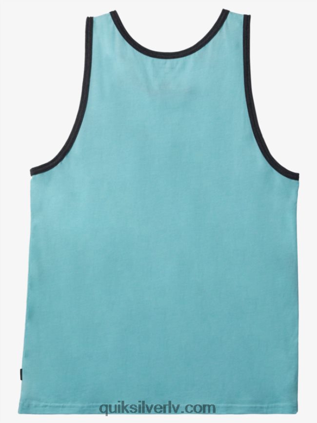 vīriešiem Quiksilver omni kabatas tvertnes t-krekls eņģeļa zils virši 88064R558
