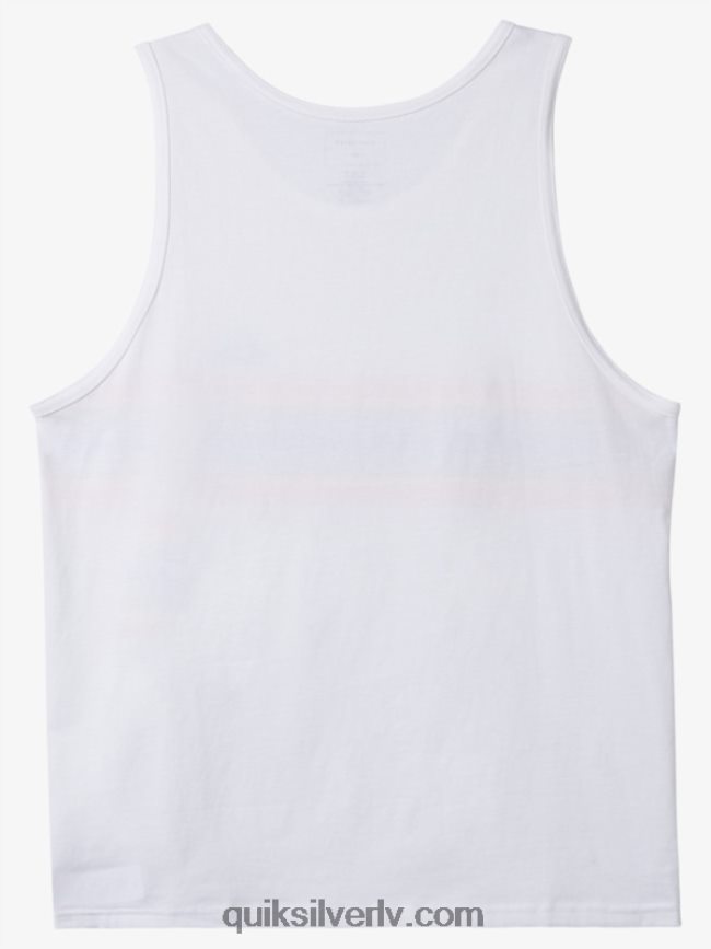 vīriešiem Quiksilver racionalizēts tvertnes t-krekls balts 88064R1338