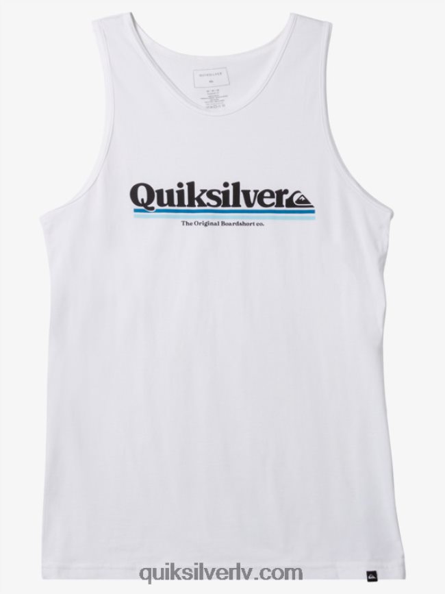 vīriešiem Quiksilver starp līnijām tvertne balts 88064R1004