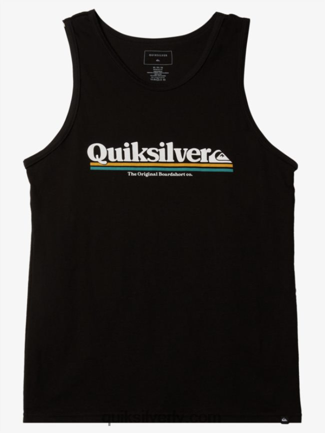 vīriešiem Quiksilver starp līnijām tvertne melns 88064R1003