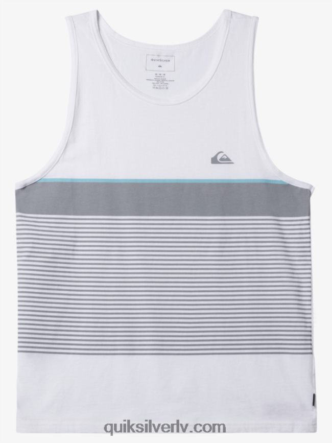 vīriešiem Quiksilver tihuānas svītru tvertne balts 88064R456