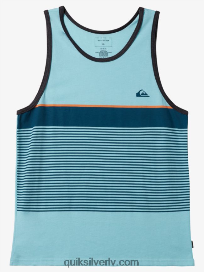 vīriešiem Quiksilver tihuānas svītru tvertne eņģeļa zils virši 88064R455