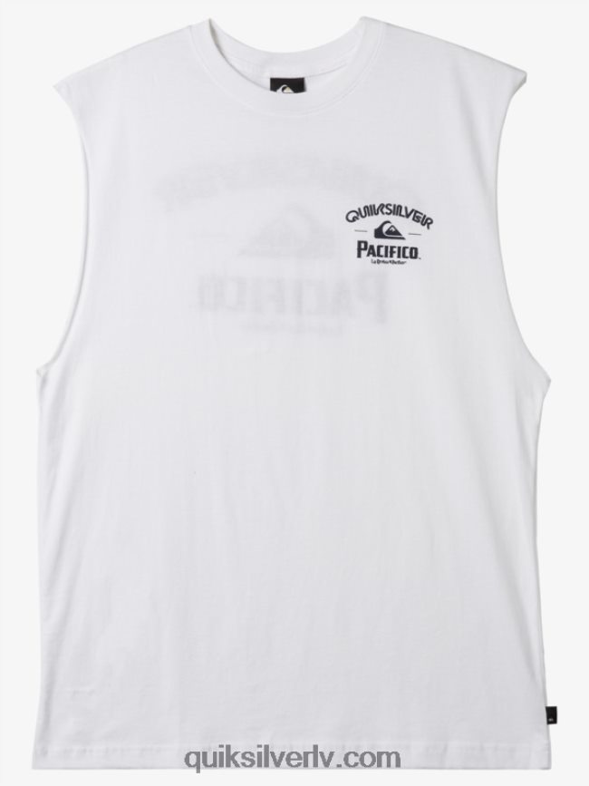 vīriešiem Quiksilver x Pacifico taisnā šāvēja tanks balts 88064R3