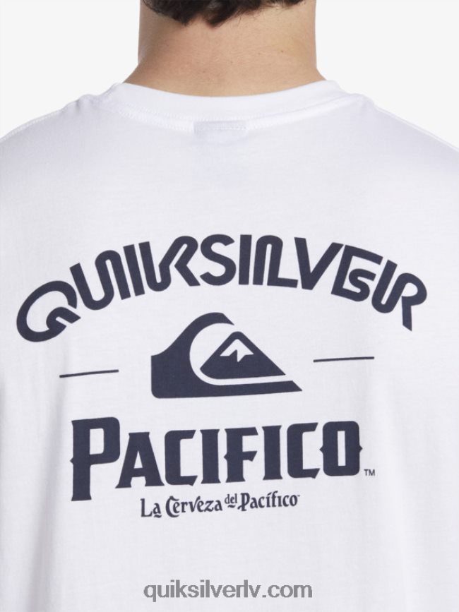 vīriešiem Quiksilver x Pacifico taisnā šāvēja tanks balts 88064R3