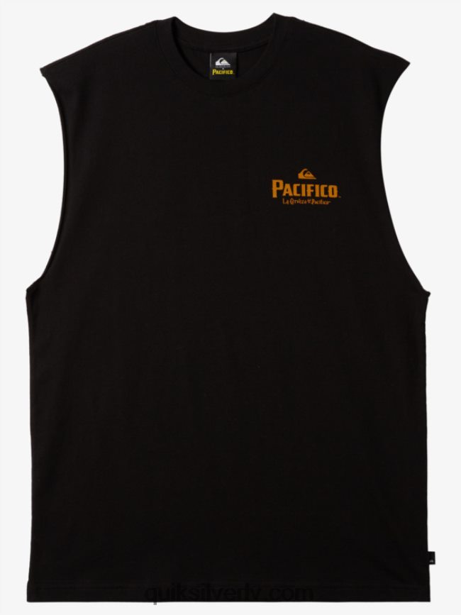 vīriešiem Quiksilver x Pacifico taisnā šāvēja tanks melns 88064R4
