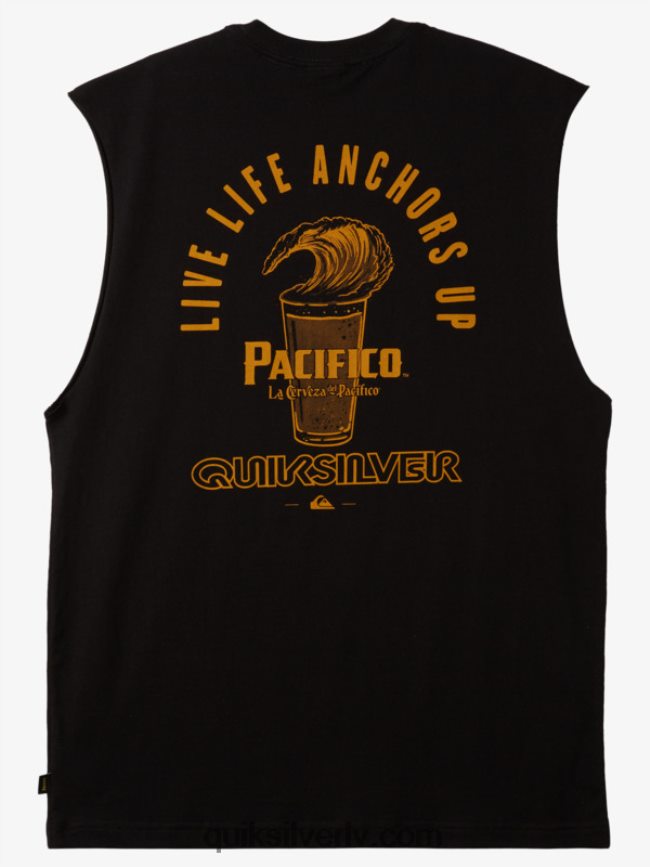 vīriešiem Quiksilver x Pacifico taisnā šāvēja tanks melns 88064R4