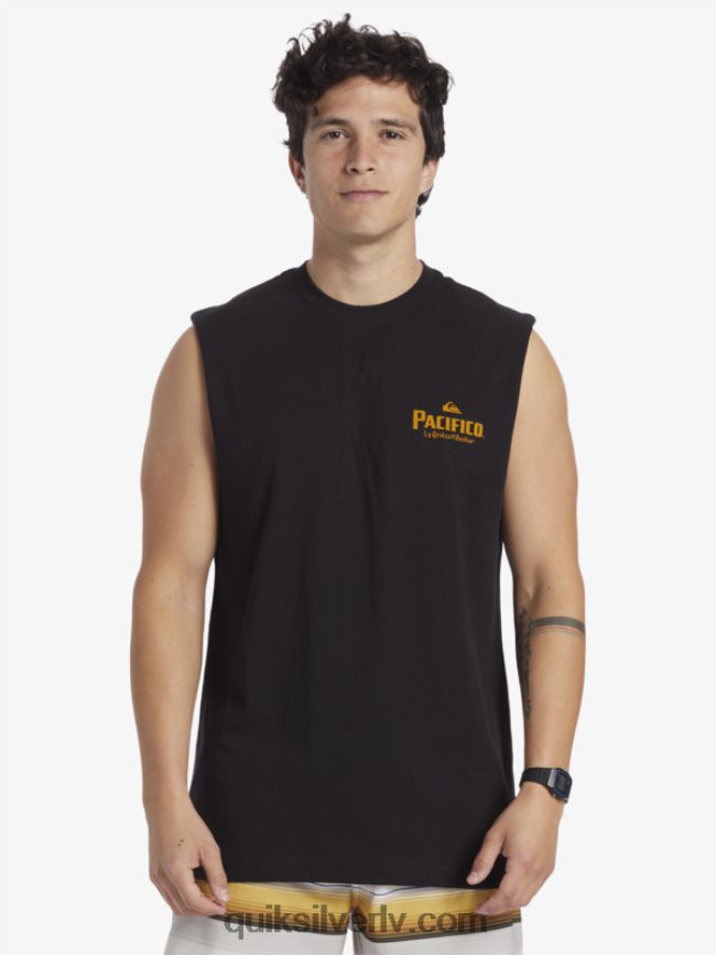 vīriešiem Quiksilver x Pacifico taisnā šāvēja tanks melns 88064R4
