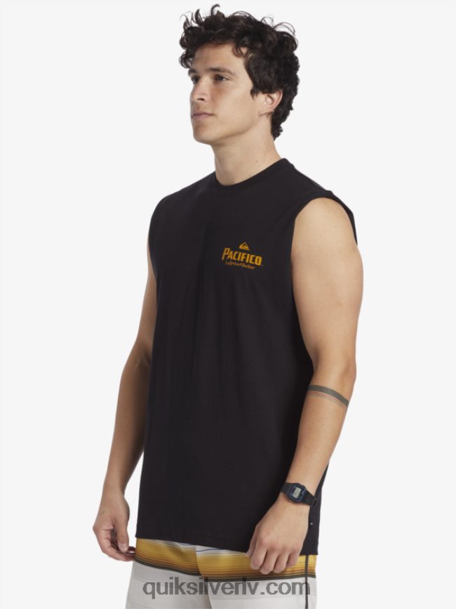vīriešiem Quiksilver x Pacifico taisnā šāvēja tanks melns 88064R4