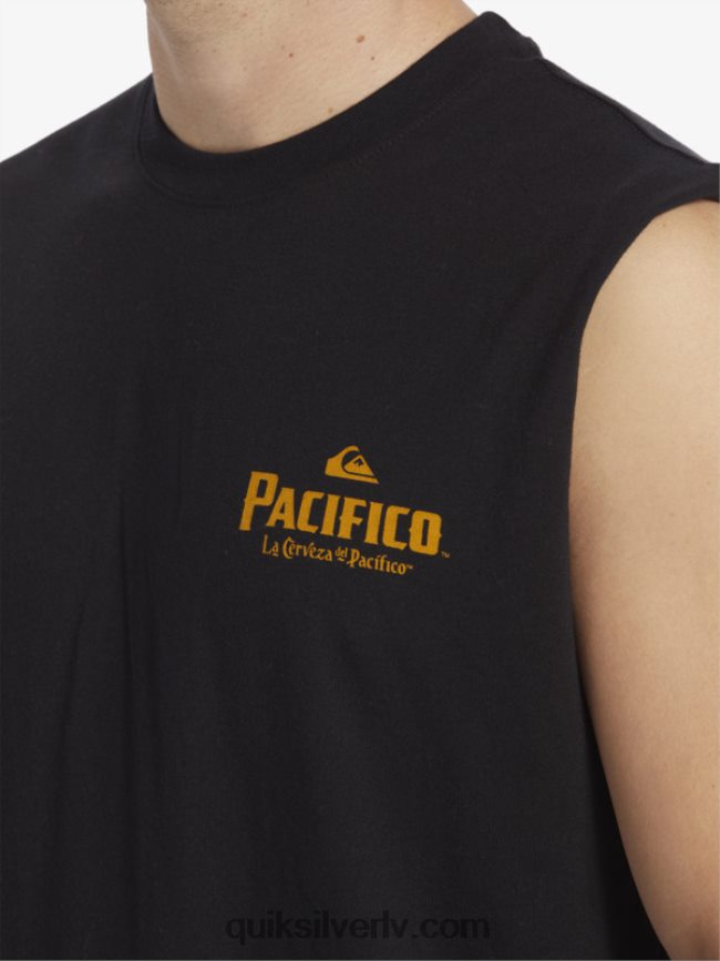 vīriešiem Quiksilver x Pacifico taisnā šāvēja tanks melns 88064R4