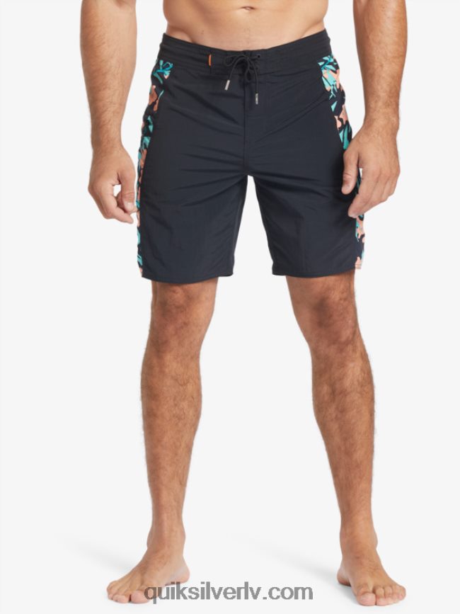 vīriešiem Quiksilver Waterman cliffside cieti 19 dēļu šorti melns 88064R415