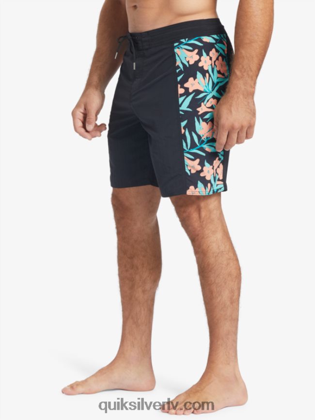vīriešiem Quiksilver Waterman cliffside cieti 19 dēļu šorti melns 88064R415