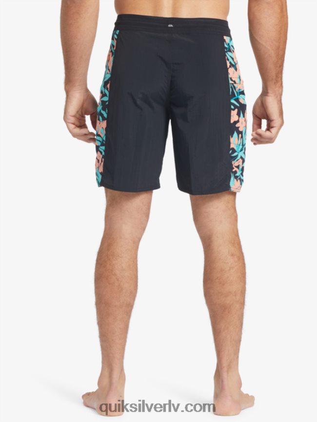 vīriešiem Quiksilver Waterman cliffside cieti 19 dēļu šorti melns 88064R415