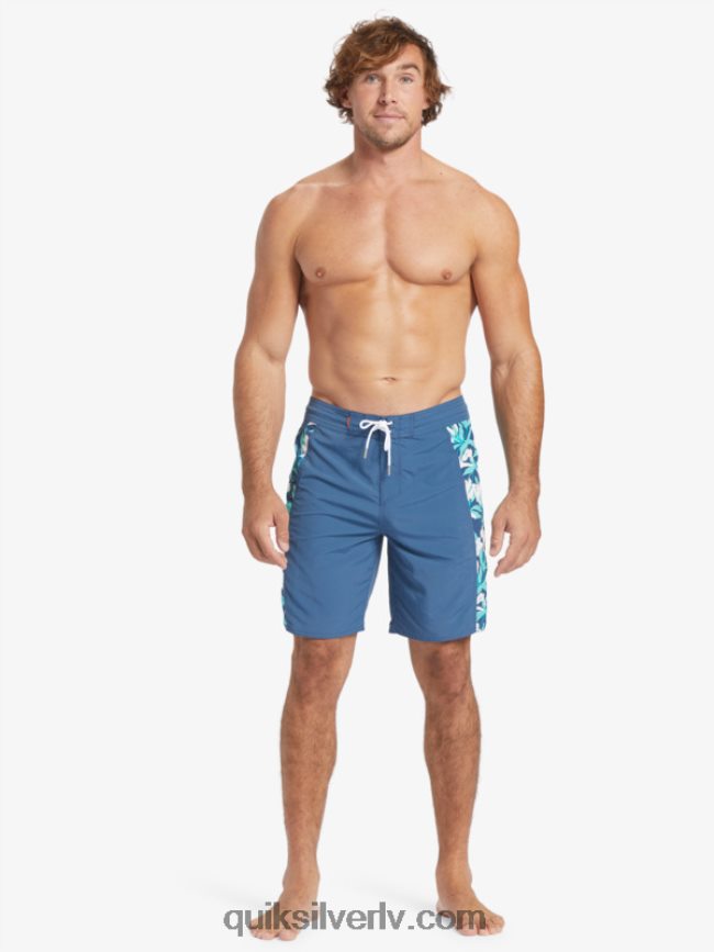 vīriešiem Quiksilver Waterman cliffside cieti 19 dēļu šorti praporščiks zils 88064R416