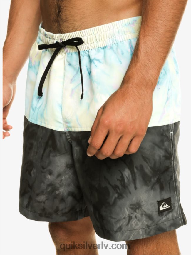 vīriešiem Quiksilver butt logo 17 zalves melns 88064R486