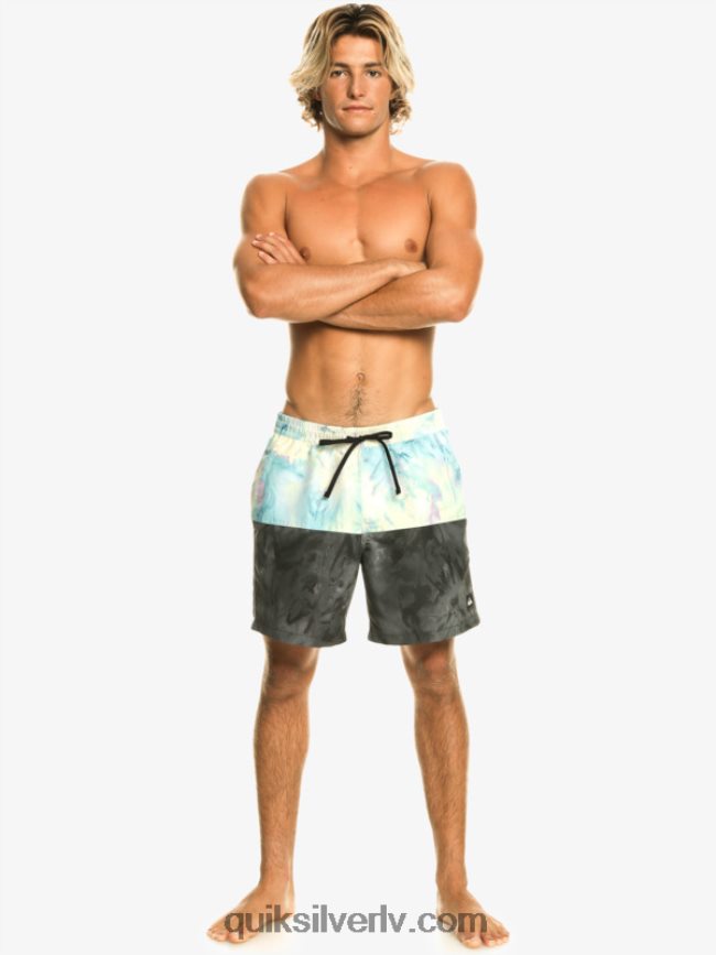 vīriešiem Quiksilver butt logo 17 zalves melns 88064R486