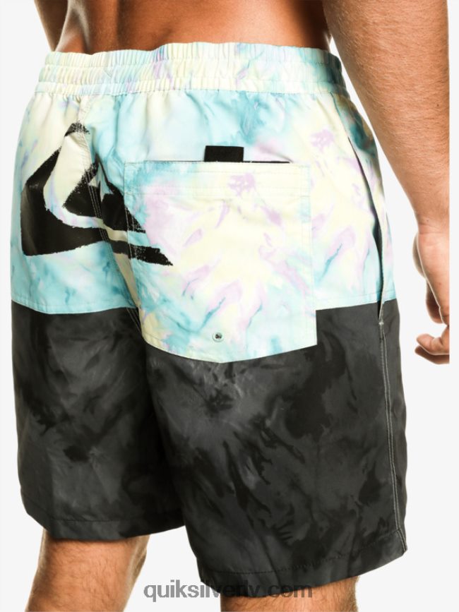 vīriešiem Quiksilver butt logo 17 zalves melns 88064R486