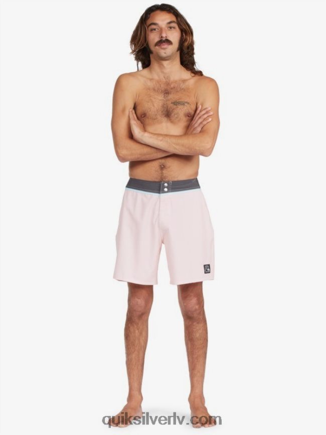 vīriešiem Quiksilver cieti snap 17 pārstrādāti dēļu šorti maigi rozā 88064R1829