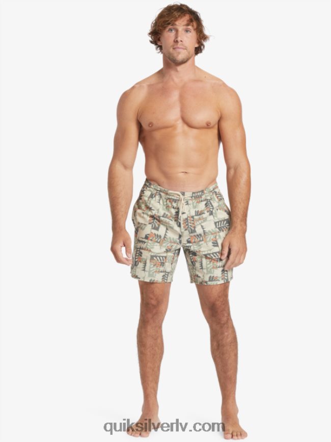vīriešiem Quiksilver ūdenscilvēks kanoe rifs 17 zalves brūno rīsu kanoe 88064R546