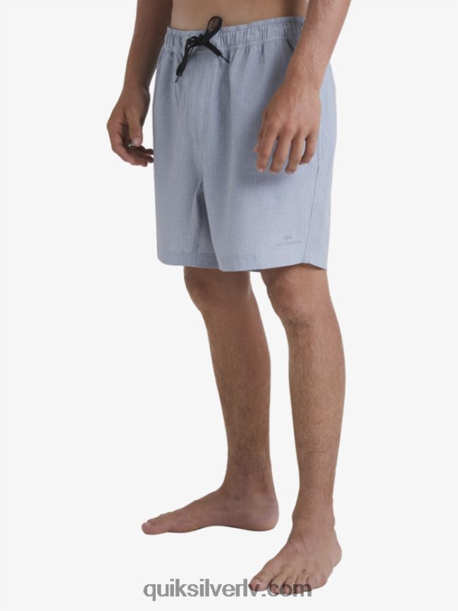 vīriešiem Quiksilver ūdenscilvēks pēc sērfošanas stiepjas 20 abinieku dēļu šorti gaiši pelēki virši 88064R955