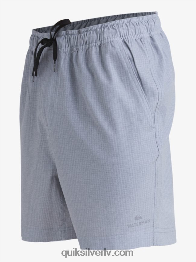 vīriešiem Quiksilver ūdenscilvēks pēc sērfošanas stiepjas 20 abinieku dēļu šorti gaiši pelēki virši 88064R955