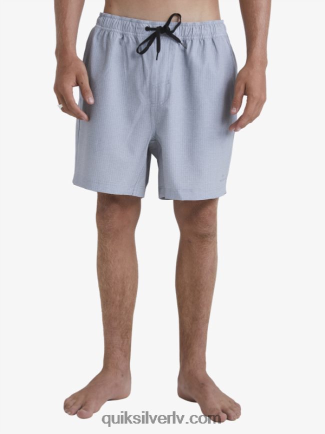 vīriešiem Quiksilver ūdenscilvēks pēc sērfošanas stiepjas 20 abinieku dēļu šorti gaiši pelēki virši 88064R955