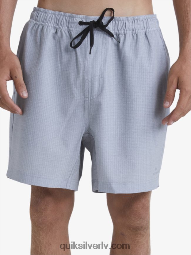 vīriešiem Quiksilver ūdenscilvēks pēc sērfošanas stiepjas 20 abinieku dēļu šorti gaiši pelēki virši 88064R955
