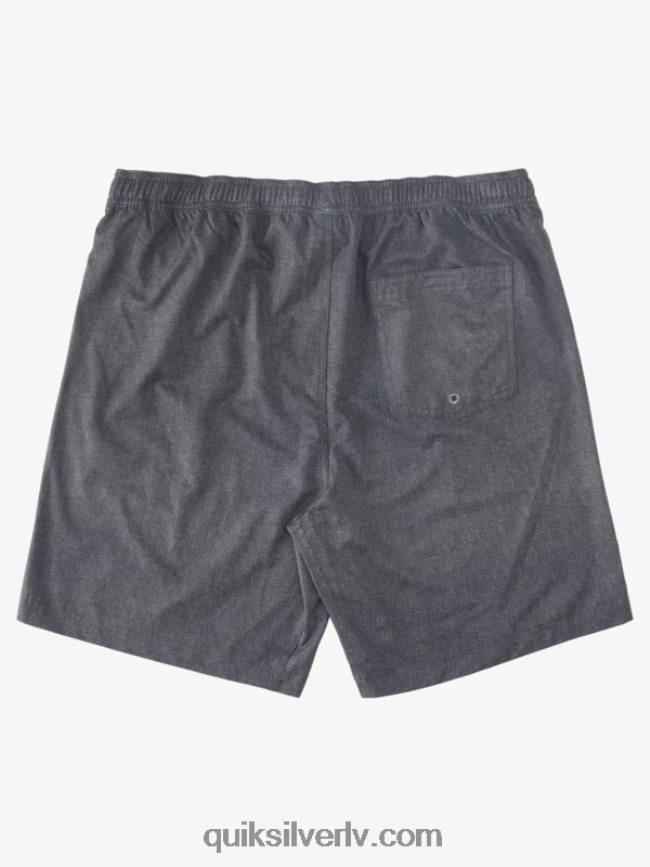 vīriešiem Quiksilver ūdenscilvēks pēc sērfošanas stiepjas 20 abinieku dēļu šorti melnie virši 88064R956