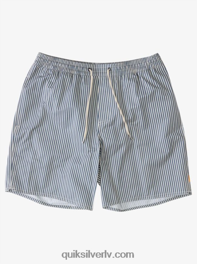 vīriešiem Quiksilver ūdenscilvēku klāja svītra 19 zalves praporščika zila klāja svītra 88064R1842