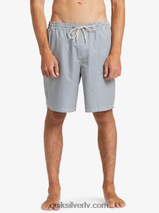 vīriešiem Quiksilver ūdenscilvēku klāja svītra 19 zalves praporščika zila klāja svītra 88064R1842