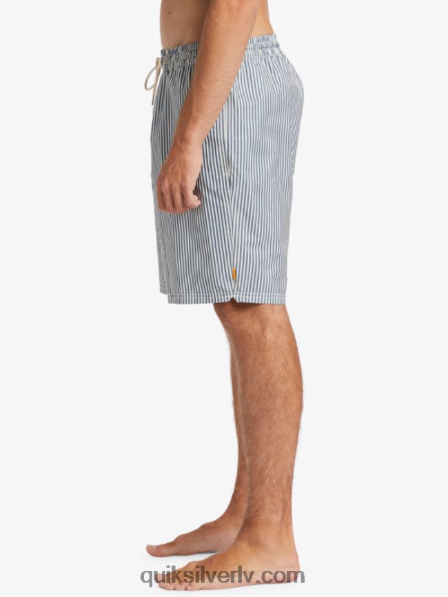 vīriešiem Quiksilver ūdenscilvēku klāja svītra 19 zalves praporščika zila klāja svītra 88064R1842