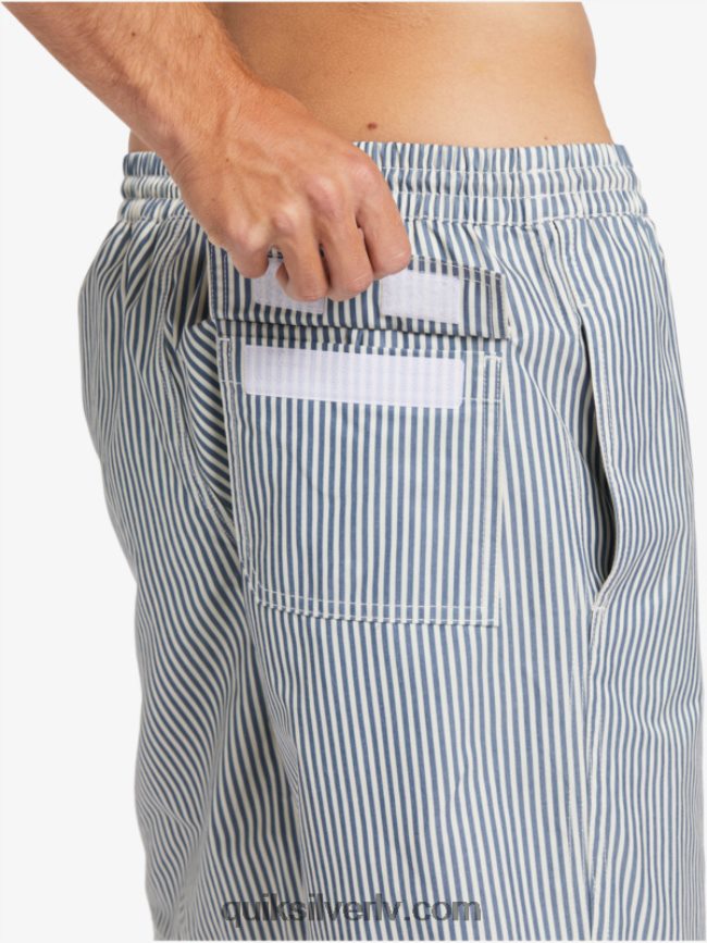 vīriešiem Quiksilver ūdenscilvēku klāja svītra 19 zalves praporščika zila klāja svītra 88064R1842